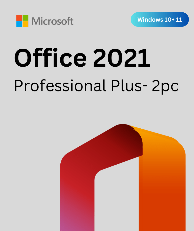 Microsoft Office 2021 Professional plus for windows : Lifetimes license (2 Pack)