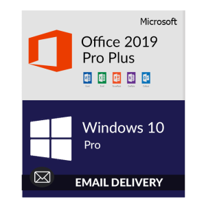 Microsoft Windows 10 Pro + Office 2019 Pro Plus Bundle Pack